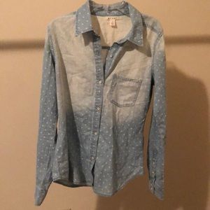 Francesca’s Miami blue shirt size Small